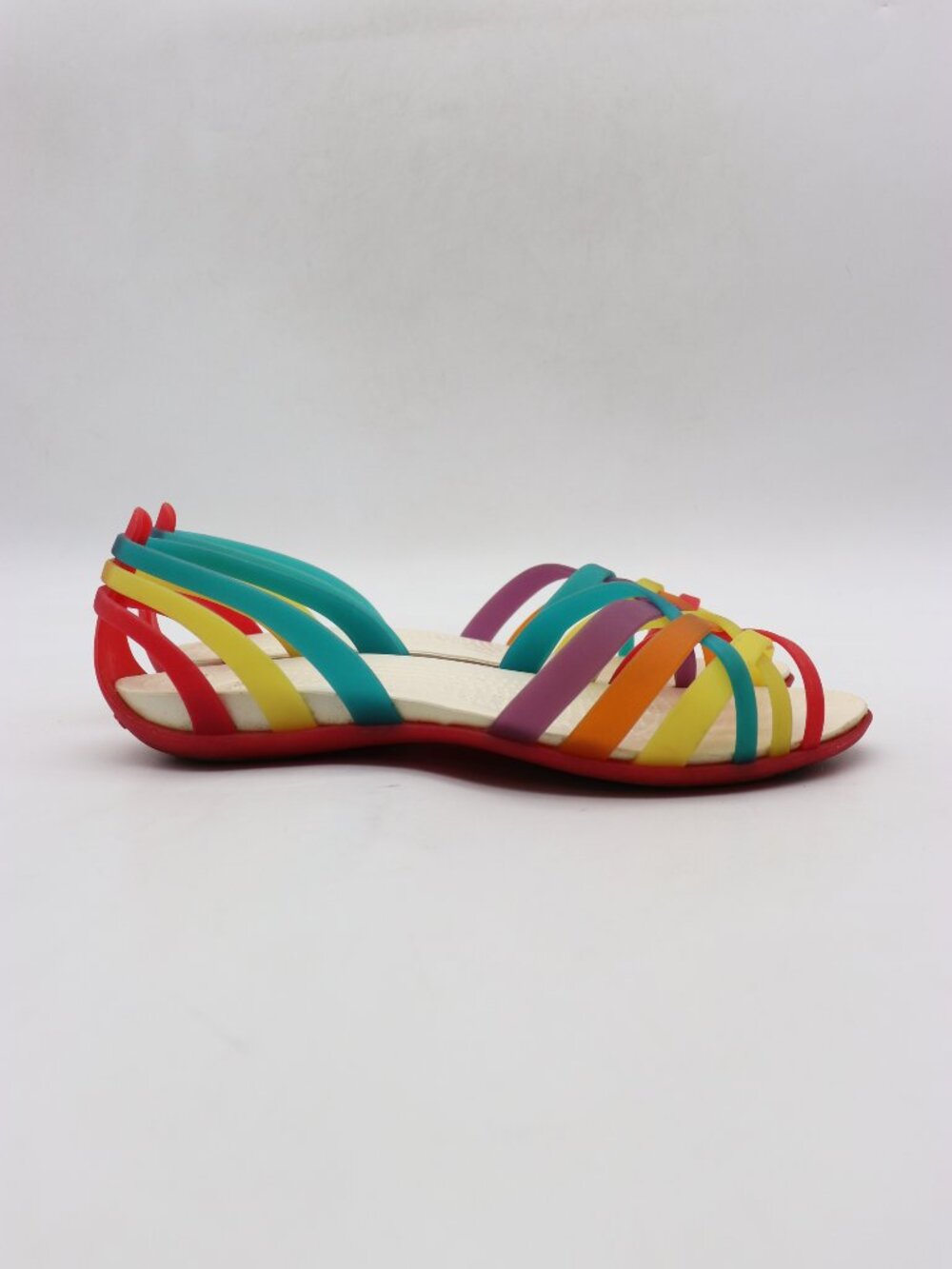 Crocs Isabella Huarache Women's Size 5 Rainbow Huarache Sandals Casual Shoes